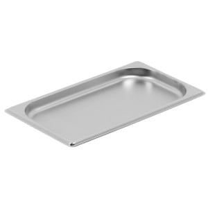 Gastro GN 1/3 Stainless Steel Tray - Depth 20 mm - 0.6 L - Dynasteel