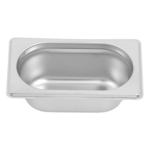 Bac Gastro GN 1/9 Inox - Profondeur 65 mm - 0,6 L - Dynasteel