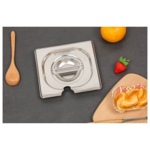 GN 1/6 Deckel aus Edelstahl - Dynasteel