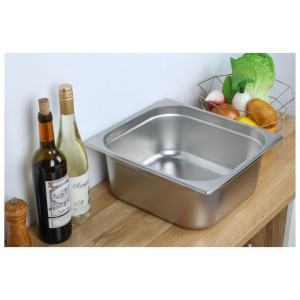 Bac Gastro GN 1/2 Inox - Profondeur 150 mm - 9,5 L - Dynasteel