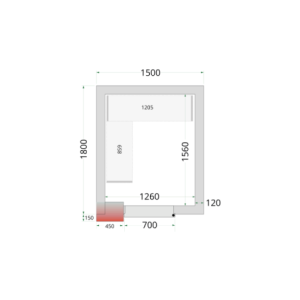 Negativkühlraum TEFCOLD - 1500 x 1800 | Optimale Leistung und großzügige Lagerung