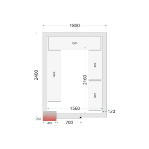 Chambre Froide Négative 1800x2400 - TEFCOLD : Stockage optimal pour les professionnels de la cuisine