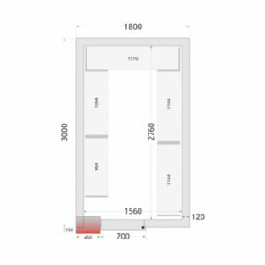 Regalset für Kühlraum 1800 x 3000 | TEFCOLD: Optimierte Organisation und außergewöhnliche Widerstandsfähigkeit