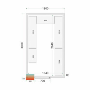 Kit Rayonnage Chambre Froide 1800x3000 | Marke TEFCOLD