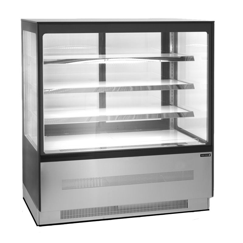 Refrigerated Display Counter 2 Doors Black - 210 L | TEFCOLD LPD903F/BLACK