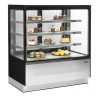 Kühlvitrine Theke 2 Glastüren Schwarz - TEFCOLD LPD1203F/BLACK | Fourniresto