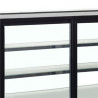 Refrigerated Display Counter 2 Glass Doors Black - 88 L TEFCOLD