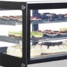 Kühlvitrine Theke 2 Glastüren Schwarz - TEFCOLD, funktionales DesignKühltheke: Schiebetüren aus Glas