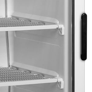 Freezer display case opening to the left - 270 L TEFCOLD: glass door, LED lighting, capacity 270 L