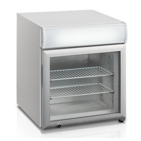 Tisch-Gefrierschrank Weiß 1 Glastür - 48L TEFCOLD - Ideal für Profis!