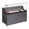 Eisvitrine mit Servicedeckel - TEFCOLD MIRABELLA 7 - 7x5L