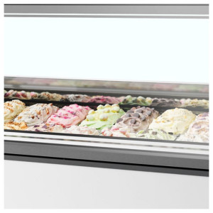 Belüftete Eisvitrine mit gerader Front - 20 x 5 L | TEFCOLD MILLENNIUM ST20