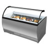 Curved Glass Display Case with Breath Guard - TEFCOLD ISABELLA 13LX