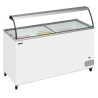 Chest Freezer with Curved Glass - 430 L TEFCOLD: Optimal storage for ice cream