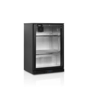 Rückkühlschrank mit Glastür - 118 L TEFCOLD: Eleganz und Praktikabilität für Ihre frischen Produkte