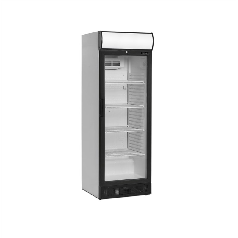 Refrigerated Beverage Cabinet 260L TEFCOLD White LED Canopy & Reversible Door