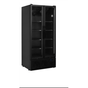 Black Positive Refrigerated Cabinet - 535 L TEFCOLD: Modern Design & Suitable Performance