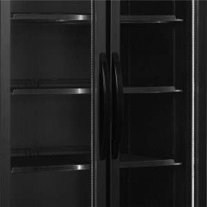 Schwarzer Kühlschrank mit positiver Temperatur - 535 L TEFCOLD: Modernes Design & Angepasste Leistung