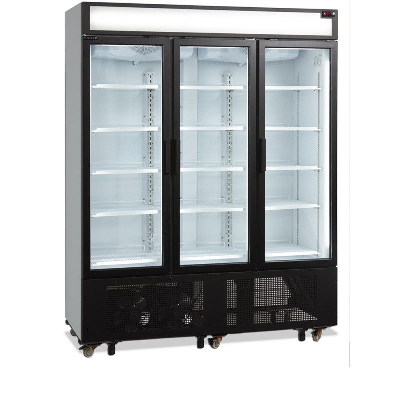 Kühlschrank mit 3 Glastüren - 825 L TEFCOLD: Optimale Lagerung & elegante Präsentation