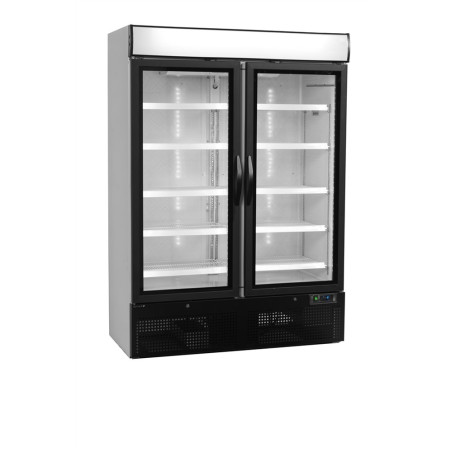 White Refrigerated Cabinet 2 Glass Doors - 1079 L TEFCOLD NC5000G