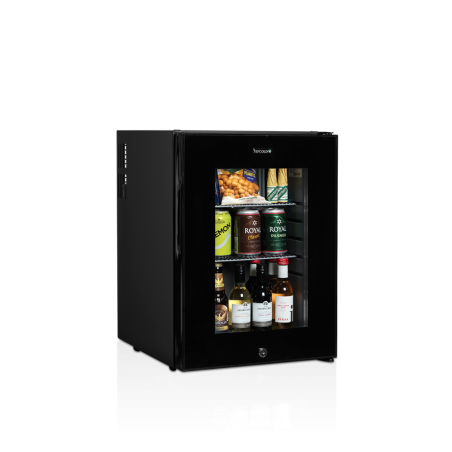 Mini Frigo Bar Porte Vitrée Noir 35 L TEFCOLD TM44G Efficace & Élégant