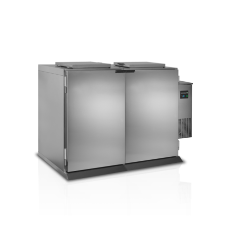 Stainless Steel Refrigerated Bin - 2 Doors TEFCOLD 120 L