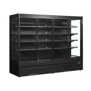 TEFCOLD Positive Black Refrigerated Display Case - 1540 L Supermarket