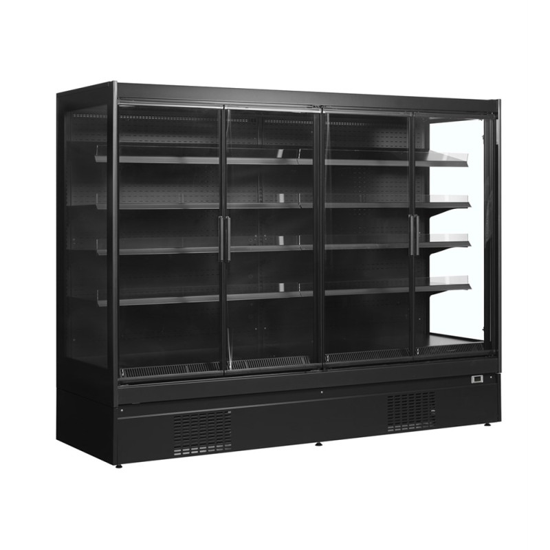 Vitrine Réfrigérée TEFCOLD Positive Noir - 1540 L Supermarché