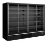 TEFCOLD Black Refrigerated Display Case - 4 Glass Doors - 1258 L Supermarket