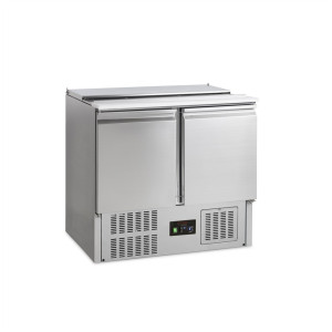 Saladette Kühlschrank GN 1/1 Edelstahl 2 Türen TEFCOLD - 225 L