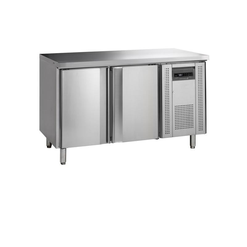 Stainless Steel Negative Refrigerated Table 2 Doors GN 1/1 TEFCOLD - Optimal Storage