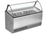 Vitrine für belüftetes Eis 13x5L TEFCOLD Bermuda RV13 - Gleichmäßige Temperatur, beheiztes Glas, LED-Beleuchtung, Stauraum darun