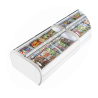 Refrigerator Freezer 2 White Lids 1255 L TEF-COLD