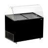 Black Ice Cream Display Case - 8 x 5 L | CombiSteel | Catering Equipment