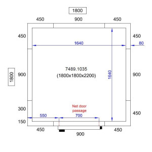 Combisteel cold room panel - Height 2200 mm