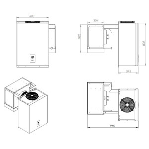 Groupe de Refroidissement Positif Chambre Froide CombiSteel - Fourniresto