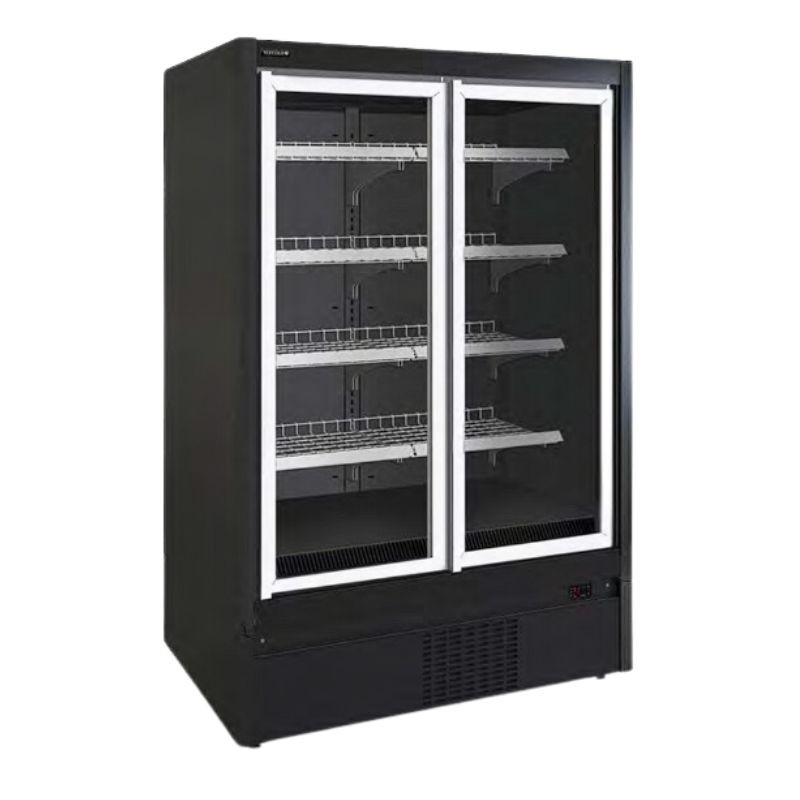 Kühlvitrine TEFCOLD Supermarkt Schwarz - 1270 L