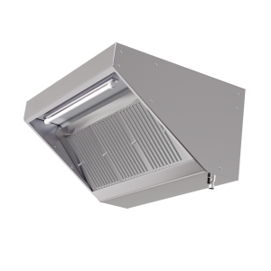 Hotte Snack 700 Led Sans Moteur Dynasteel - Long. 1400 mm, Inox AISI304