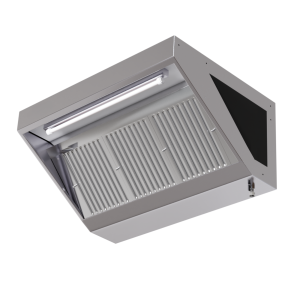 Snack hood 700 Led without motor Dynasteel - Length 1400 mm, Stainless steel AISI304