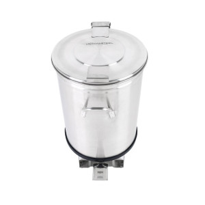 Stainless Steel Trash Can with Pedal - 50 L - Refurbished