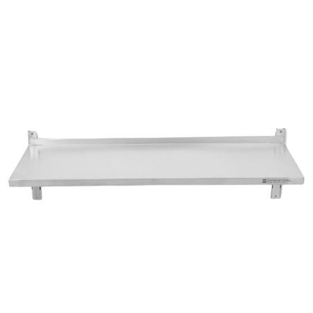 Etagère Murale en Inox sur Crémaillères - L 1200 x P 400 mm - Dynasteel