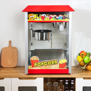 Professional Popcorn Machine 1400 W — Stainless Steel Kettle