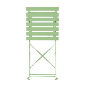 Chaises Pliantes Acier Vert Clair - Confort et Durabilité