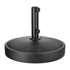 Black Bolero Concrete Parasol Base - Maximum Stability