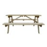 Elegant and sturdy 1.5m wooden picnic table