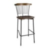 Black Bolero High Stools - Set of 2 | Comfort and Elegance