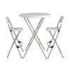 Bolero High Folding Stools - Set of 2 in sturdy steel