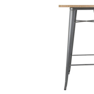 Grey Wooden Bolero Bar Table - Quality and Elegance