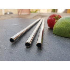 Stainless Steel Straws 215 mm - Pack of 25 high quality