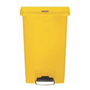 Slim Jim Rubbermaid Pedal Bin - Yellow 50L